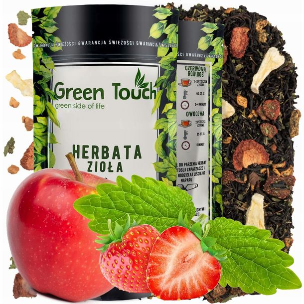 Herbata czarna SPOKÓJ DUSZY melisa, ananas truskawka liofilizowane 50 g