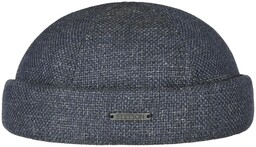 Czapka Dokerka Vangordon Len-Mix by Stetson, denim-ciemnoniebieski, XL (60-61 cm)