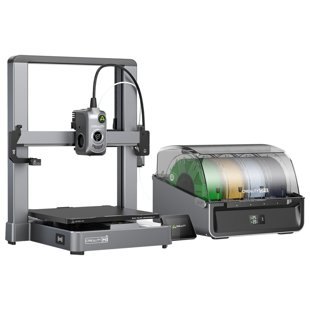 Creality Hi Combo 3D Printer with CFS up to 16-Color Printing Auto Calibration 500mm/s Fast Print Speed All-Metal Body 260