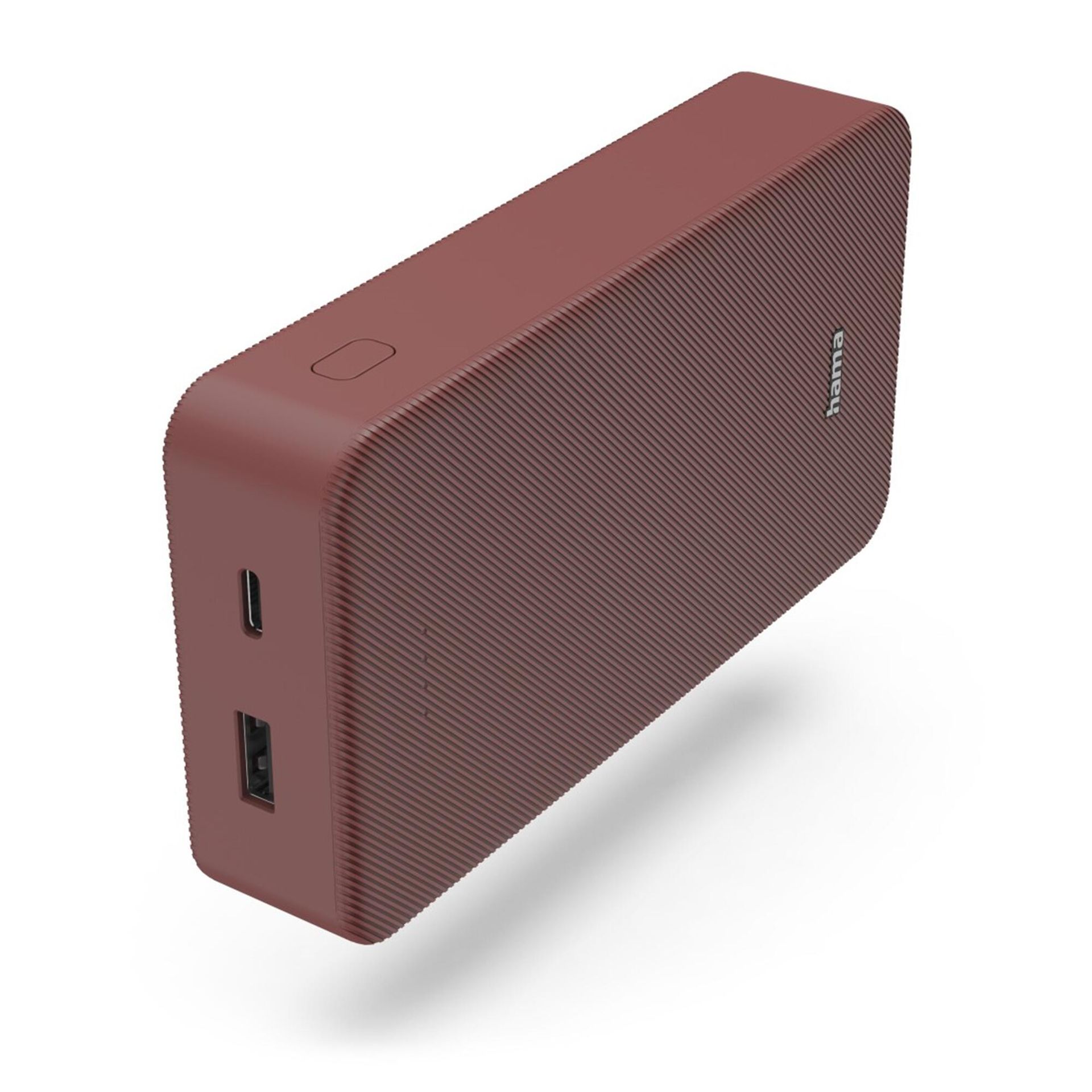 Powerbank HAMA Power Pack Color 20000 mAh Czerwony