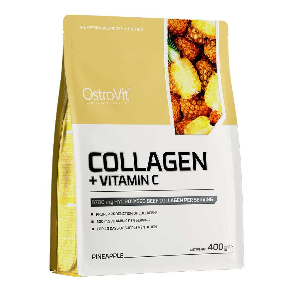 OstroVit Kolagen + Witamina C o smaku ananasowym proszek 400 g 1146711
