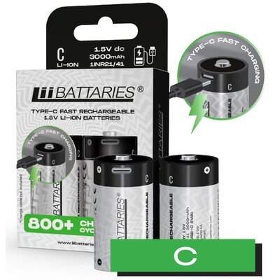Akumulatorki C 3000 mAh LIIBATTERIES LIB510729 (2 szt.)