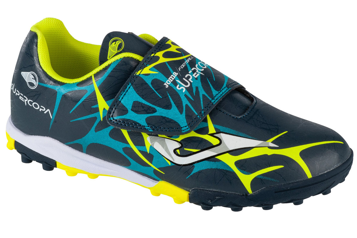Joma Super Copa Jr 2503 TF SCJS2503TFV, dla chłopca, buty piłkarskie - turfy, Granatowy