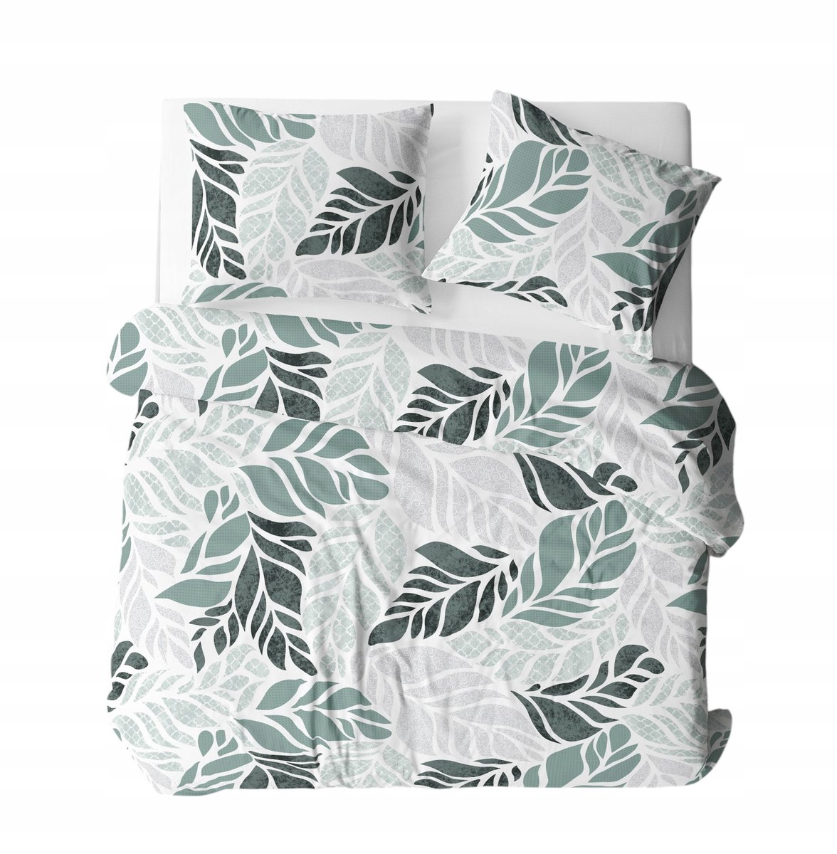 Komplet Pościel bawełniana 160x200 Liść miętowy