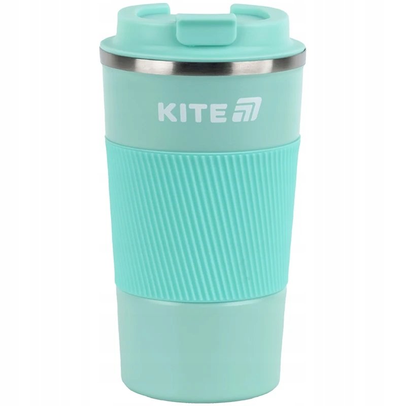 Kubek termiczny antypoślizgowy na kawe na herbate zielony 510 ml Kite