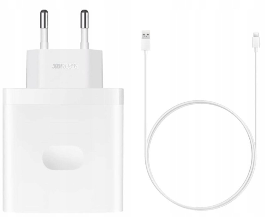 Szybka Ładowarka Sieciowa Oppo 65W USB-A + Kabel Oppo USB-C SuperVooc