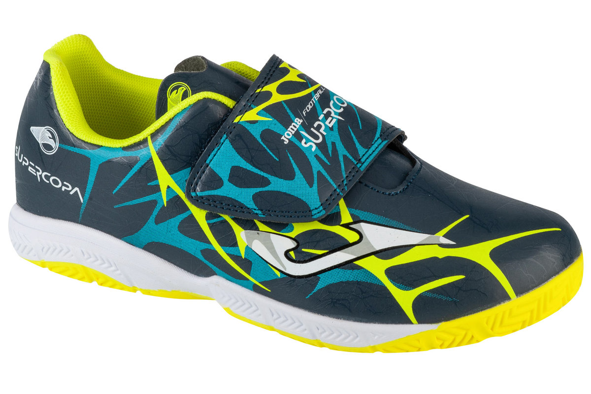 Joma Super Copa Jr 2503 INV SCJS2503INV, dla chłopca, buty halowe - halówki, Granatowy