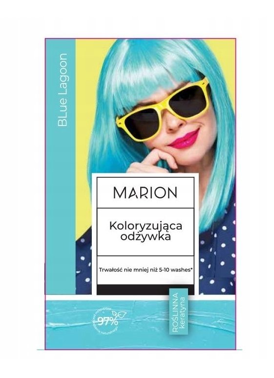 Marion Koloryzująca odżywka do włosów Lazur Blue Lagoon, 35 ml