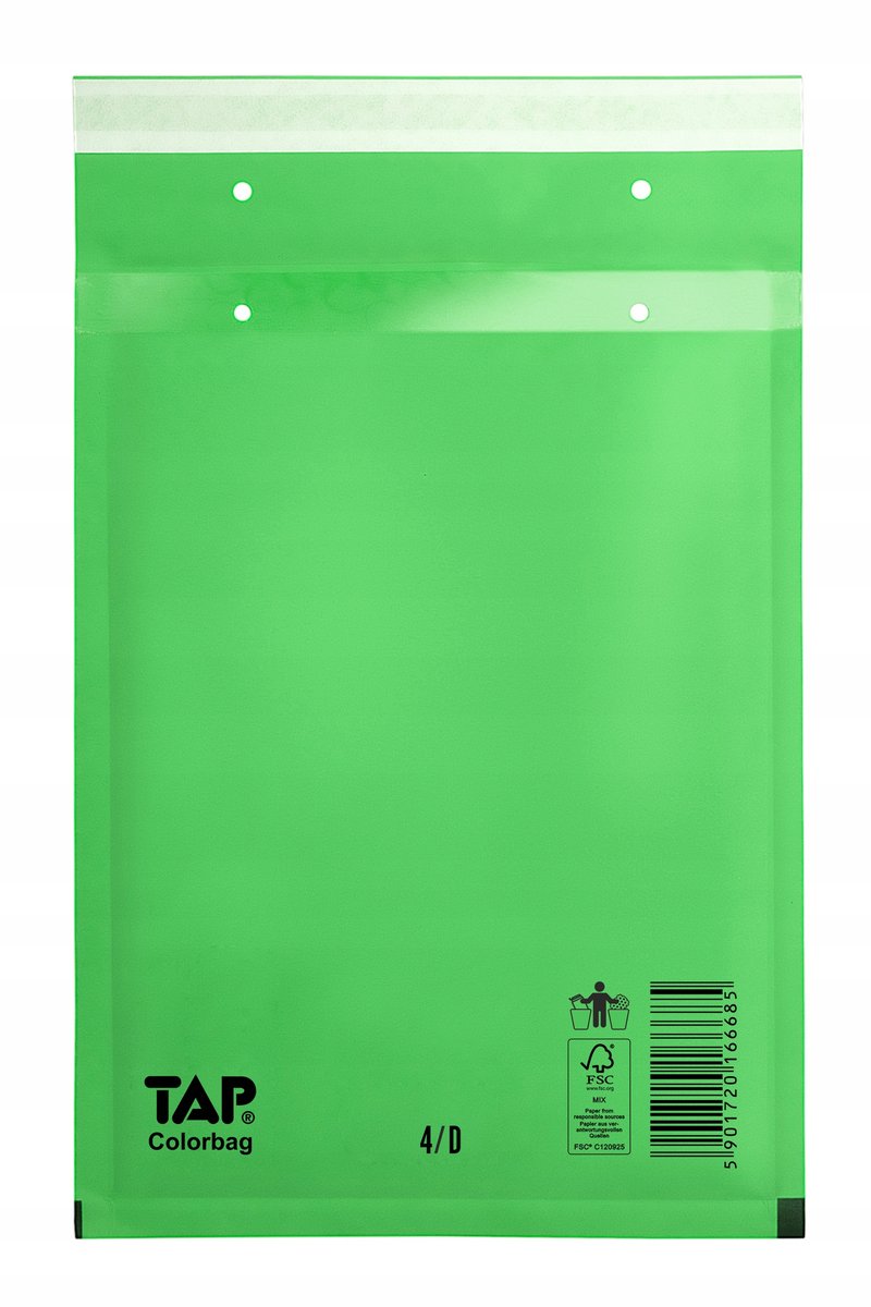 Koperty Bąbelkowe 14/4/D GREEN TAP Colorbag 100 szt 18x26,5 cm D14 ZMIEŚCI B5 i A5