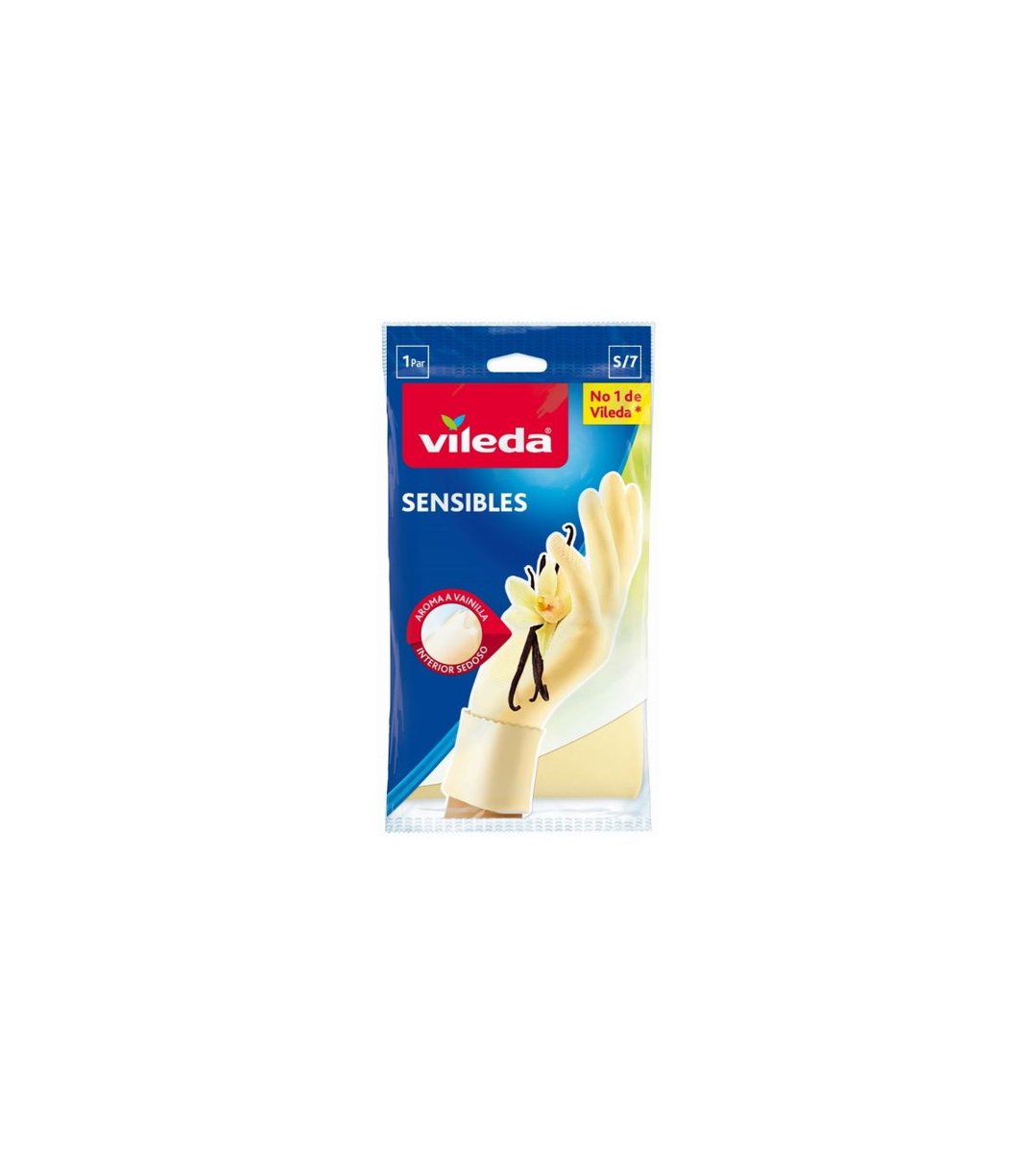 Vileda Sensitive rękawice zapach wanilia S 1 para