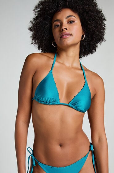 Hunkemöller Trójkątna góra od bikini Aqua Zielony