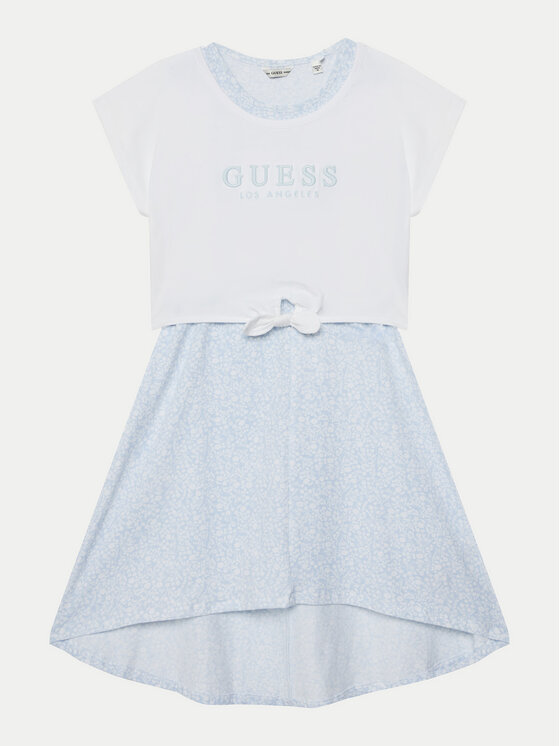 Guess Sukienka codzienna J5GK13 K6YW4 Biały Regular Fit