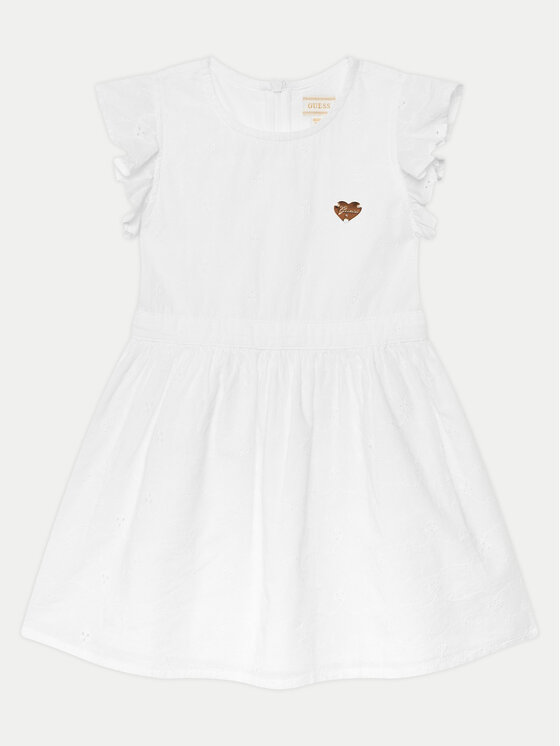 Guess Sukienka codzienna K5GK12 WH710 Biały Regular Fit