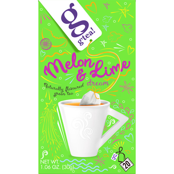Zielona herbata g'tea! Melon & Lime Dream, 20 szt.