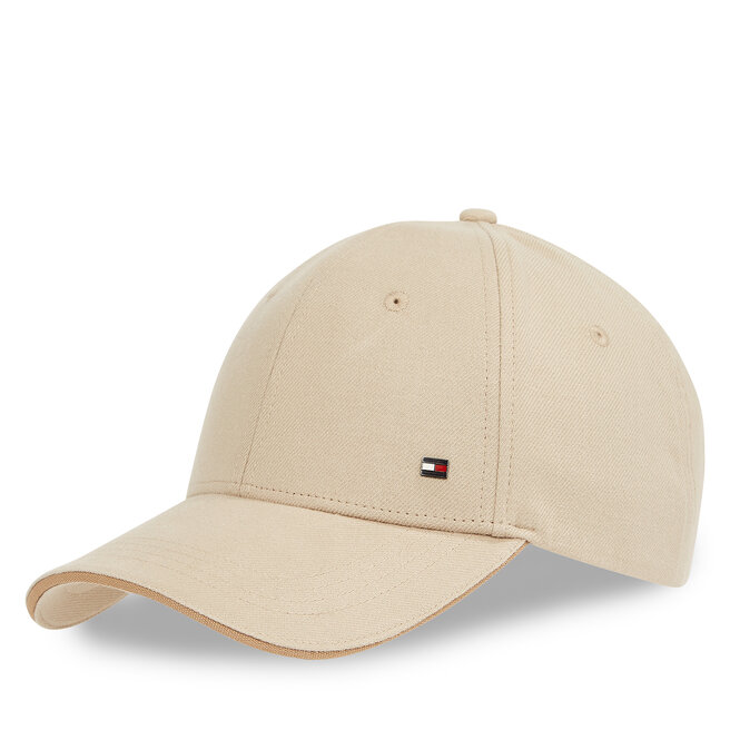 Czapka z daszkiem Tommy Hilfiger Th Corp Flannel 6 Panel Cap AM0AM13164 Beżowy