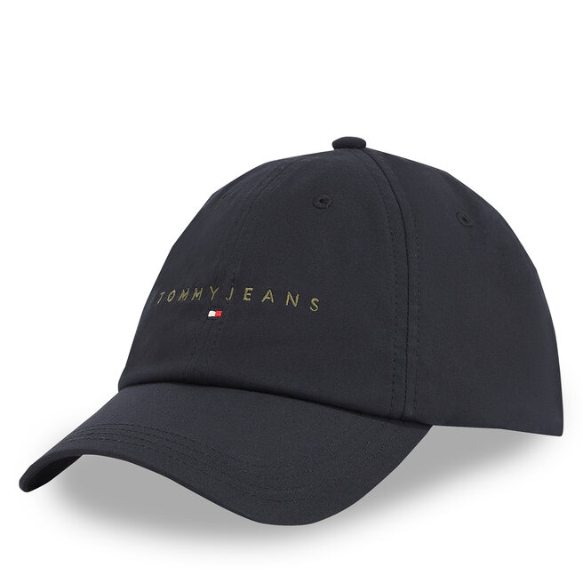Czapka z daszkiem Tommy Jeans Tjm Linear Logo Cap AM0AM12958 Czarny
