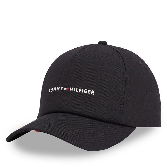 Czapka z daszkiem Tommy Hilfiger Th Foundation Soft 6 Panel Cap AM0AM13162 Czarny