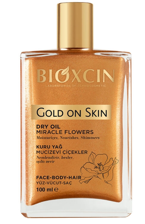 Bioxcin Gold On Skin Suchy olejek na skórę, włosy, twarz