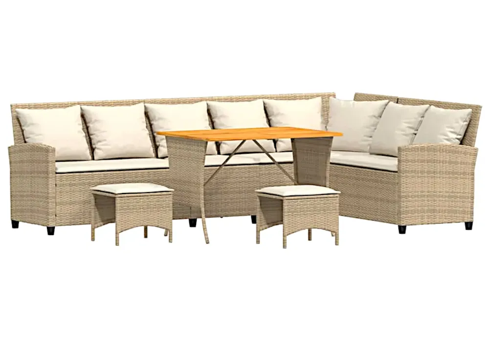 4-częściowy zestaw ogrodowy beżowy 5x L3-S57