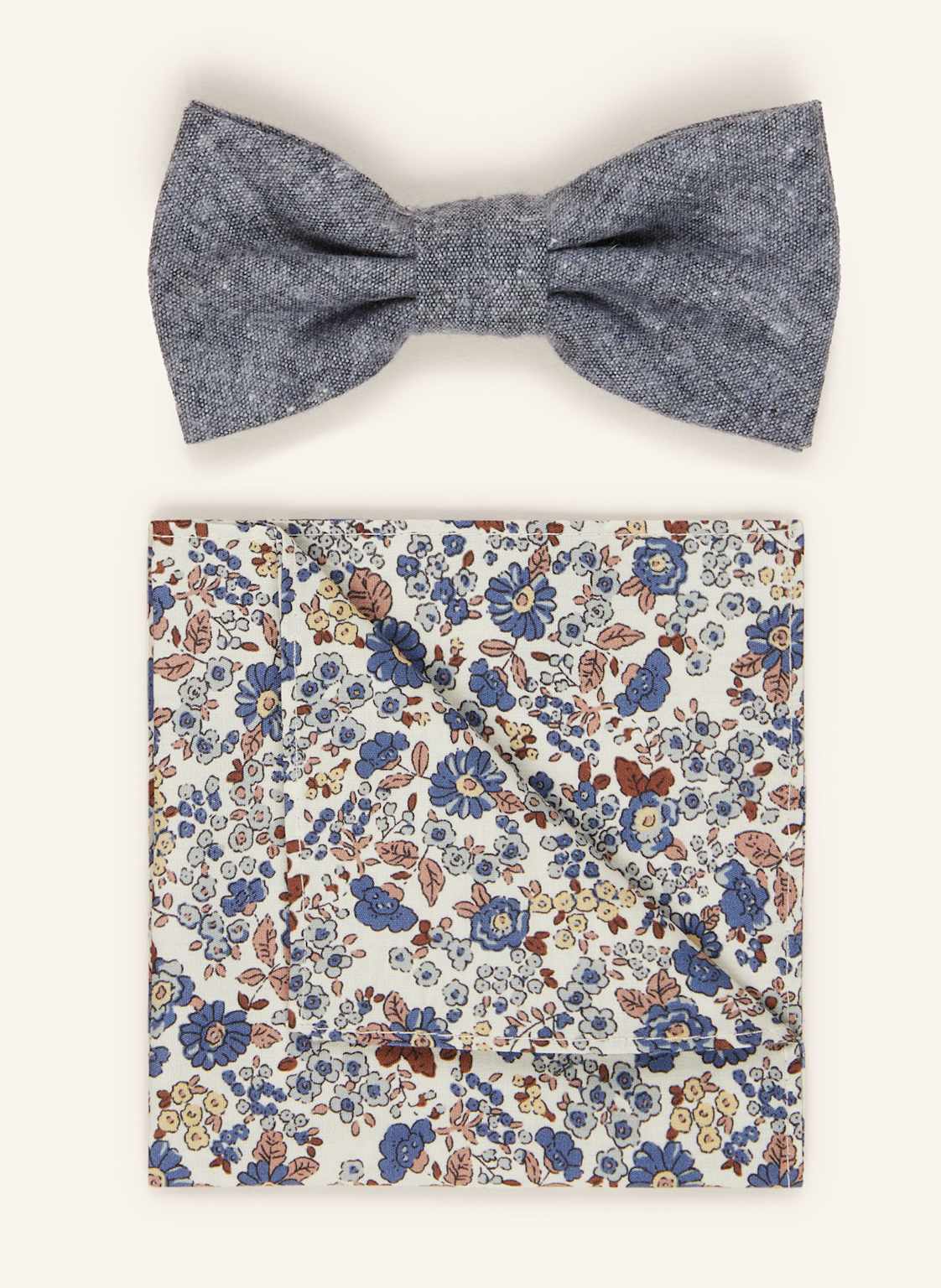 Prince Bowtie Zestaw: Mucha Z Poszetką blau