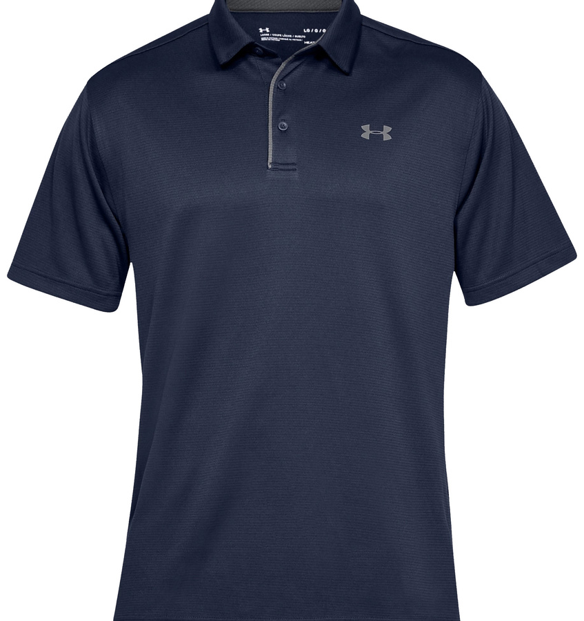 Koszulka męska polo granatowa UNDER ARMOUR Tech