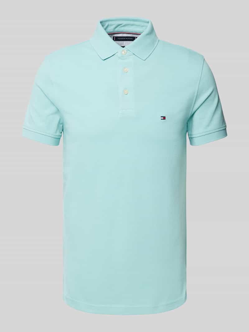 Koszulka polo o kroju slim fit z wyhaftowanym logo model ‘1985’