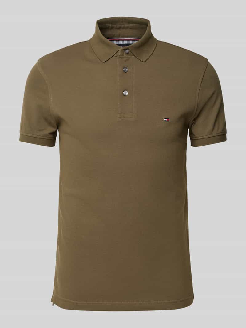 Koszulka polo o kroju slim fit z wyhaftowanym logo model ‘1985’
