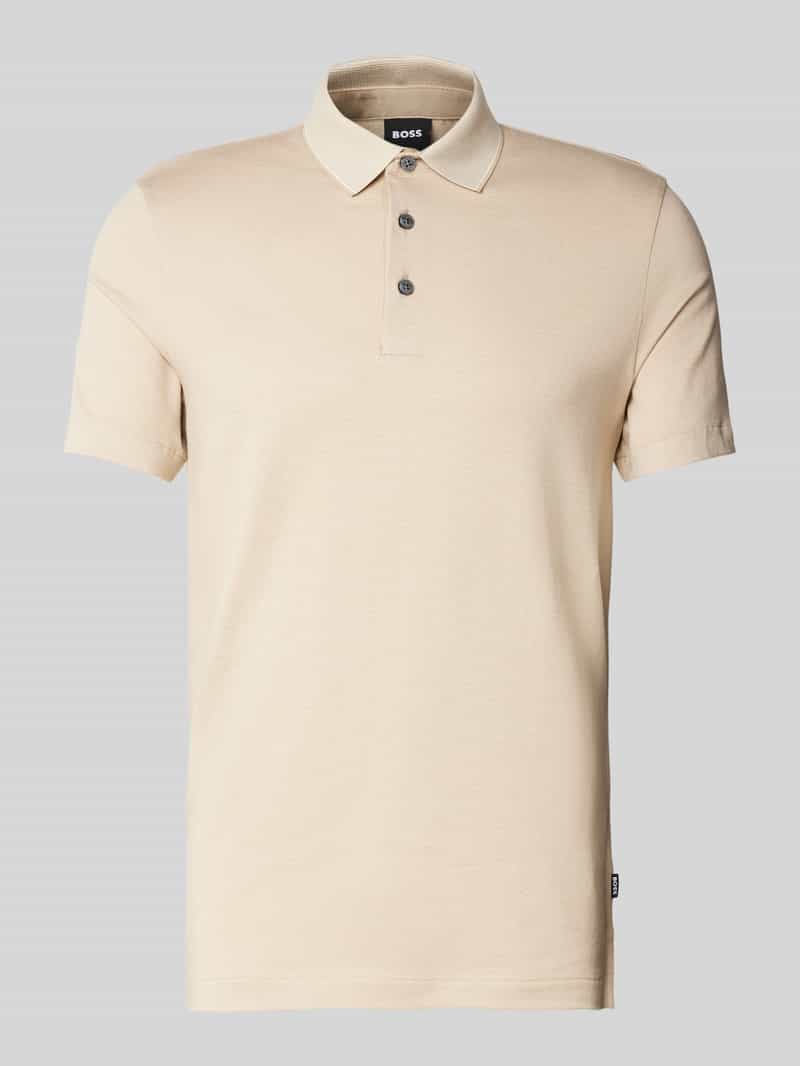 Koszulka polo o kroju slim fit z detalem z logo model ‘Pitton’