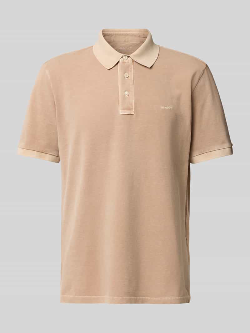 Koszulka polo o kroju regular fit z wyhaftowanym logo model ‘SUNFADED’