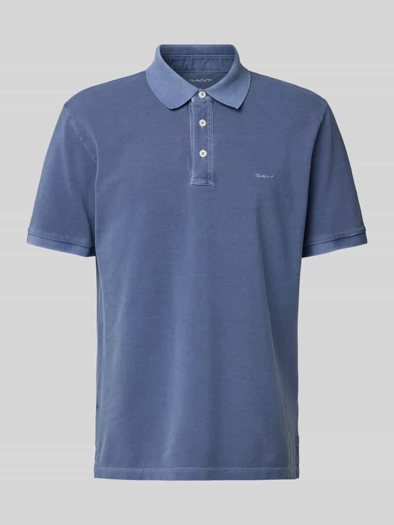 Koszulka polo o kroju regular fit z wyhaftowanym logo model ‘SUNFADED’