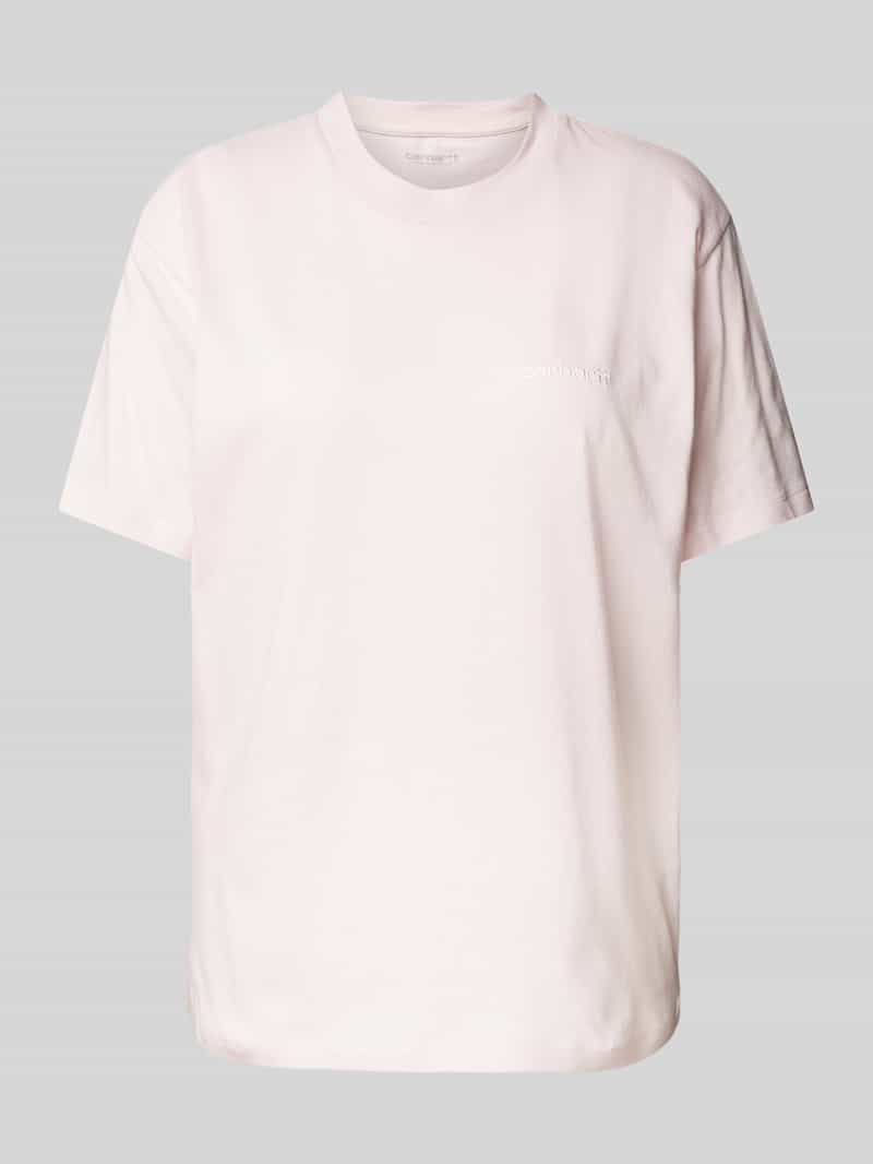 T-shirt z wyhaftowanym logo