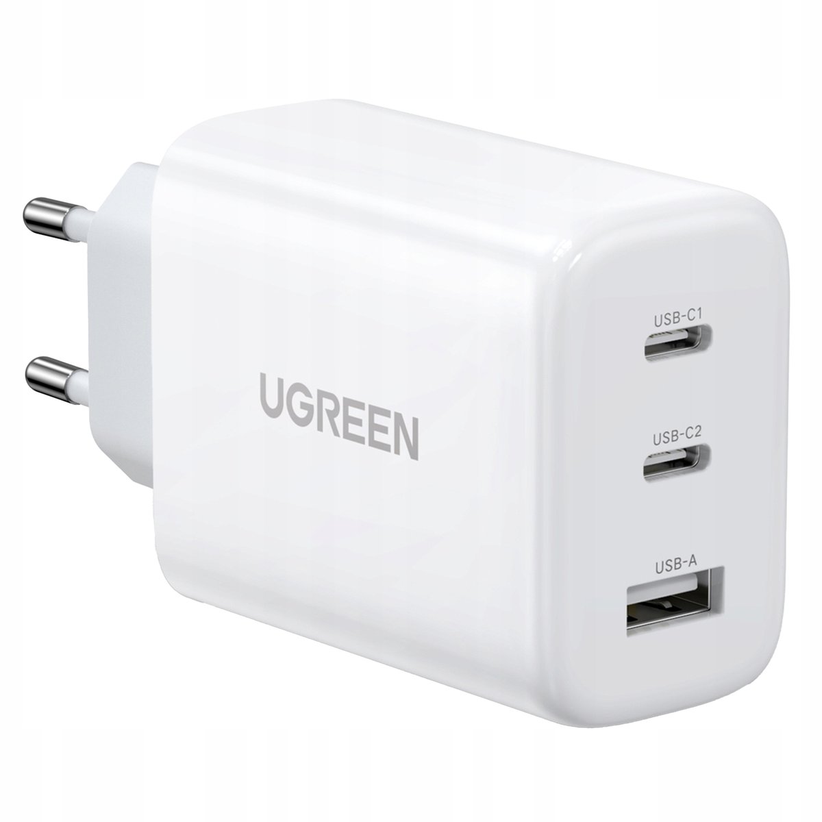 ŁADOWARKA SIECIOWA UGREEN CD275 2XUSB-C 1X USB 65W CZARNA