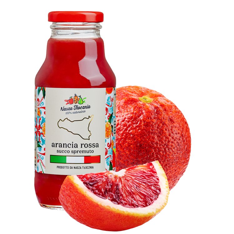 Sok 100% WYCISKANA Czerwona Pomarańcza Moro 330ml