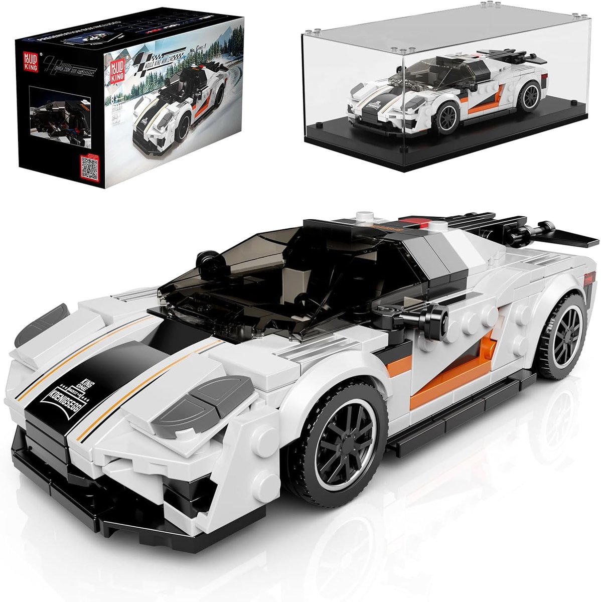 KLOCKI MOULD KING 27081 SAMOCHÓD KOENIGSEGG ONE:1 394 EL. + GABLOTA