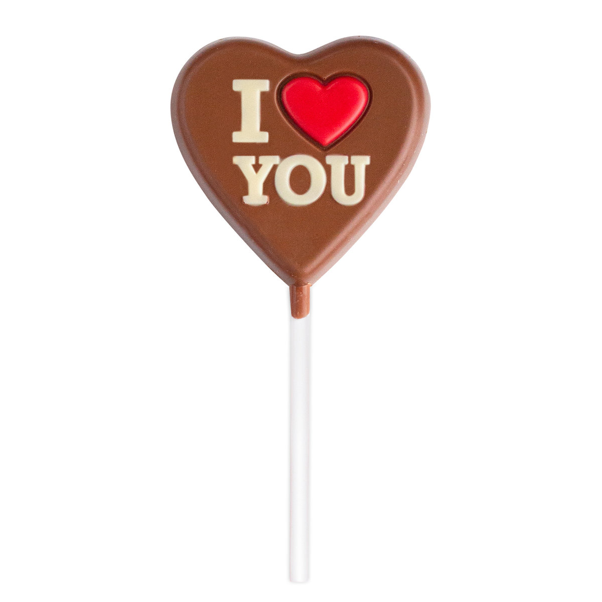 Czekoladowy lizak 'I Love You' / Czekolada Szorski