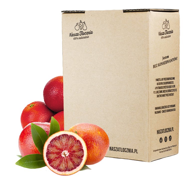 Sok 100% WYCISKANA Czerwona Pomarańcza 3L