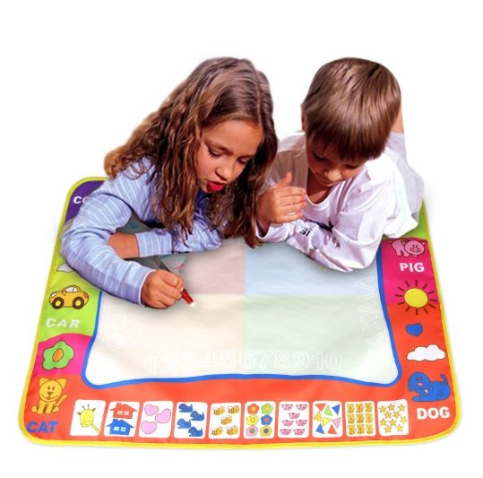 DUŻA MATA wodna AQUADOODLE 2 flamastry + kształty