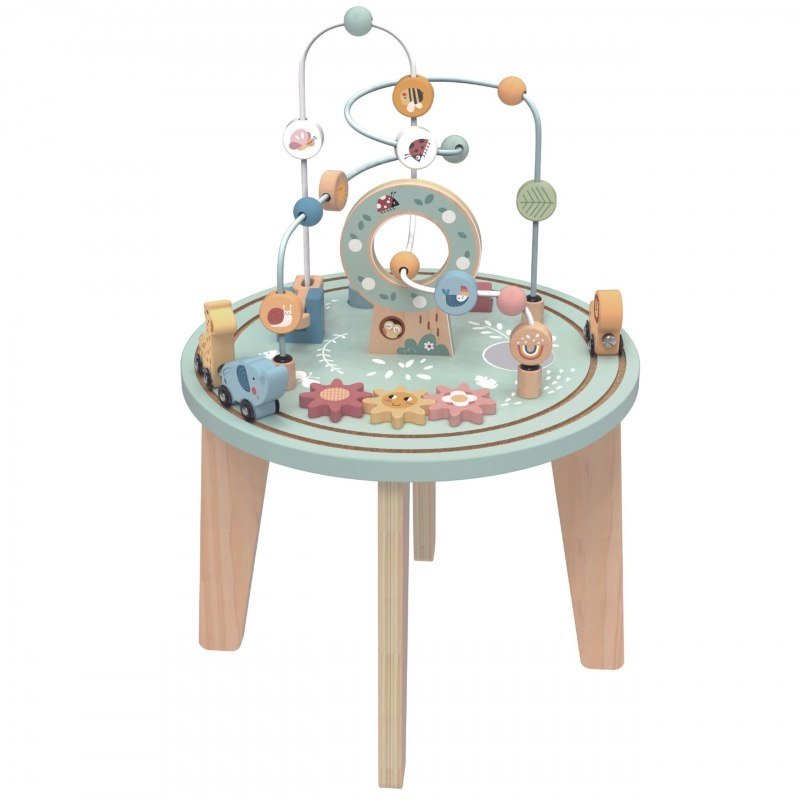 TOOKY TOY DREWNIANY STÓŁ AKTYWNOŚCI MONTESSORI PĘTLA MOTORYCZNA