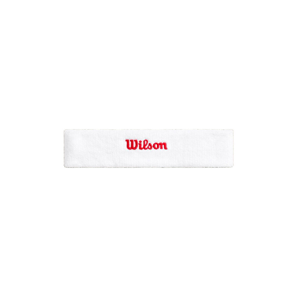 Opaska na głowę Wilson Terry Logo Headband Bright White