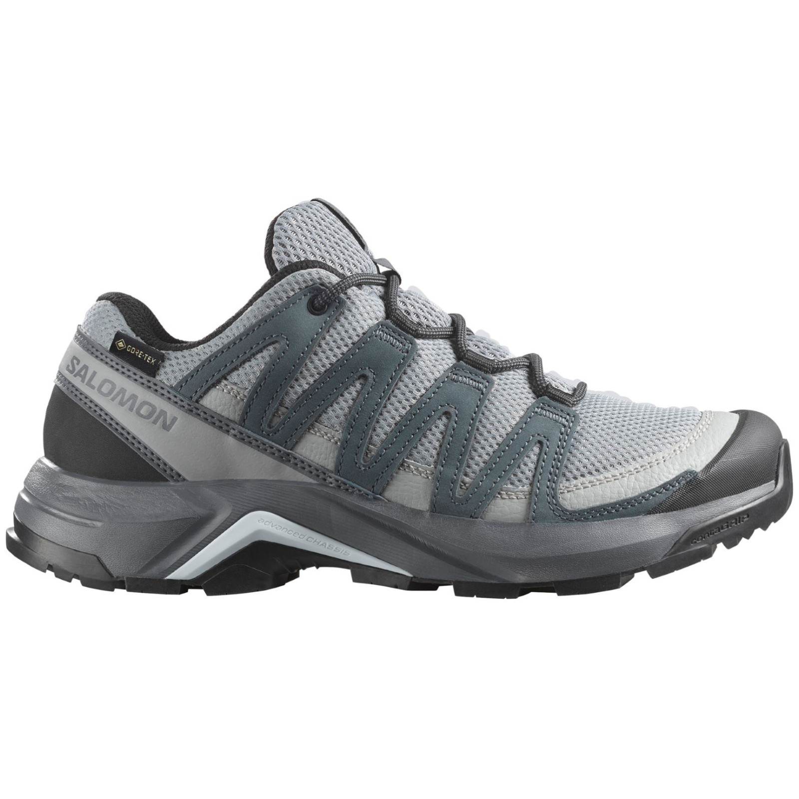 Damskie buty trekkingowe Salomon X-Adventure Recon Gore Tex Rozmiar butów (UE): 39 1/3 / Kolor: szary
