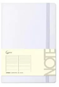 Notatnik A5 96 stron na gumkę biały