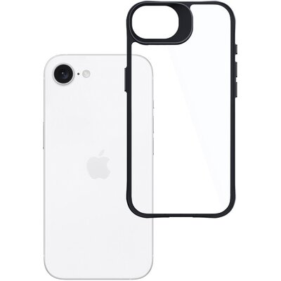Etui 3MK Satin Armor Case do Apple iPhone 16e Przezroczysto-czarny