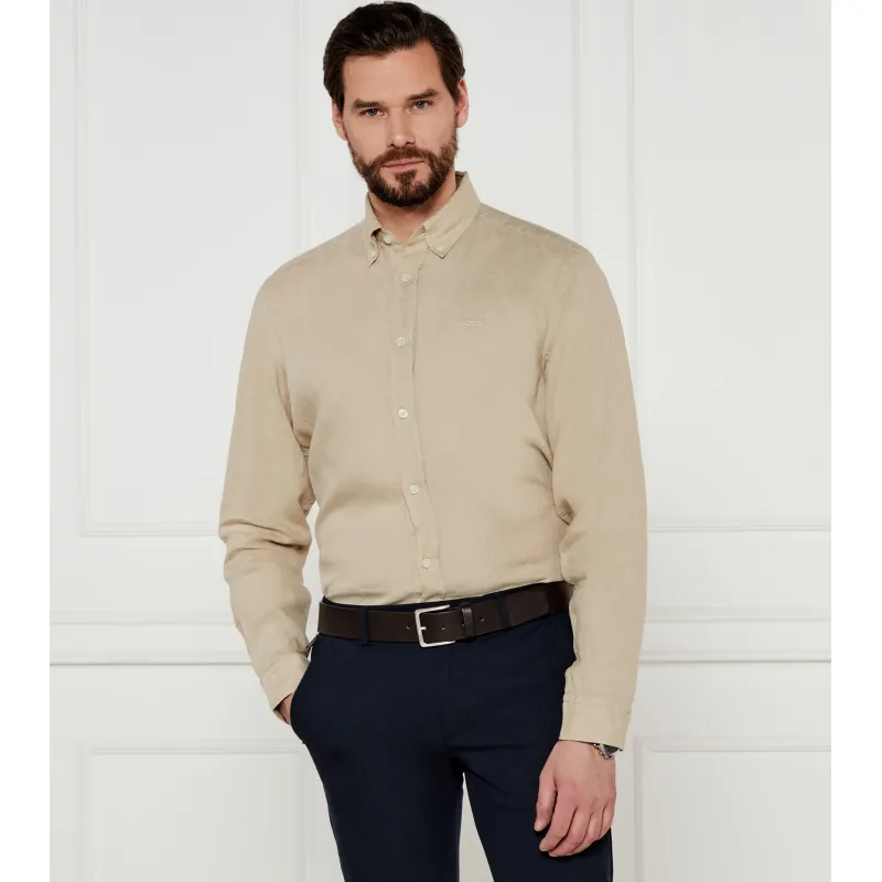 BOSS BLACK Lniana koszula H-LIAM-BD-E-C1-243 | Regular Fit