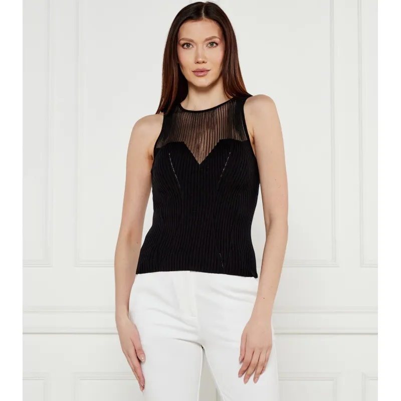 Pinko Wełniany top SHISPARE Slim Fit z dodatkiem jedwabiu i kaszmiru