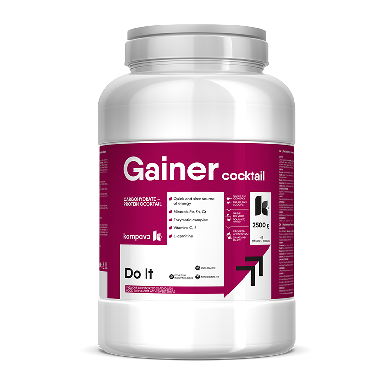Gainer Cocktail 2500 g/63 porcji, banan