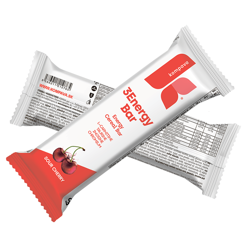 3Energy Bar karton 32 szt, wiśnia- ciemna polewa