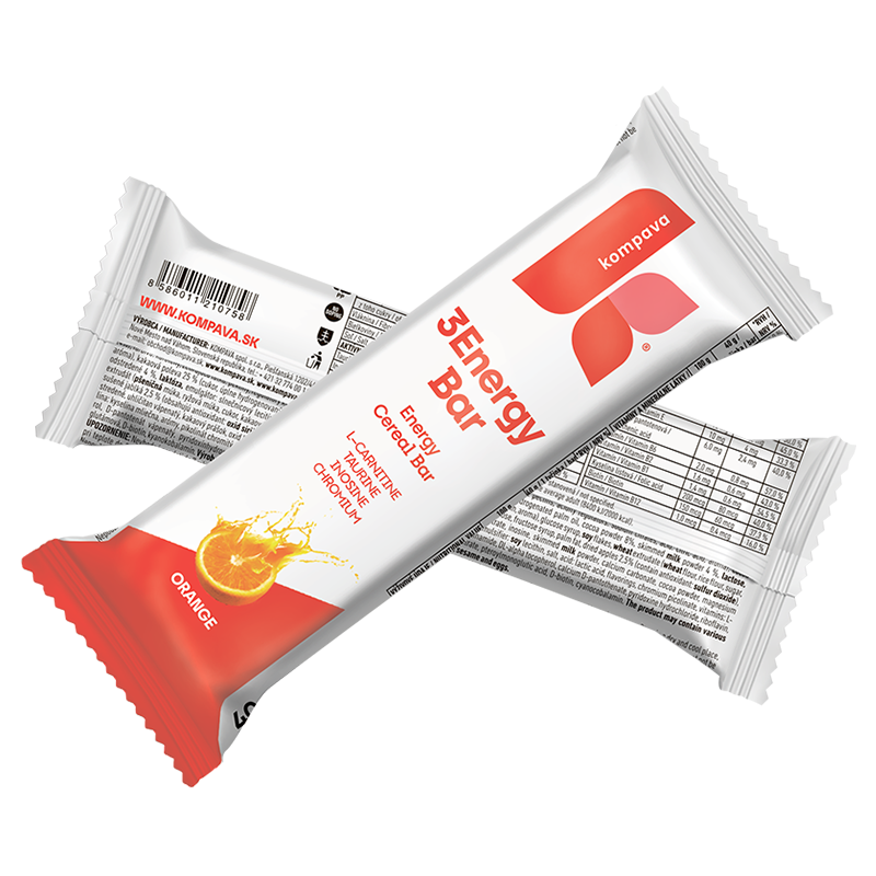 3Energy Bar karton 32 szt, pomarańcza- polewa mleczna