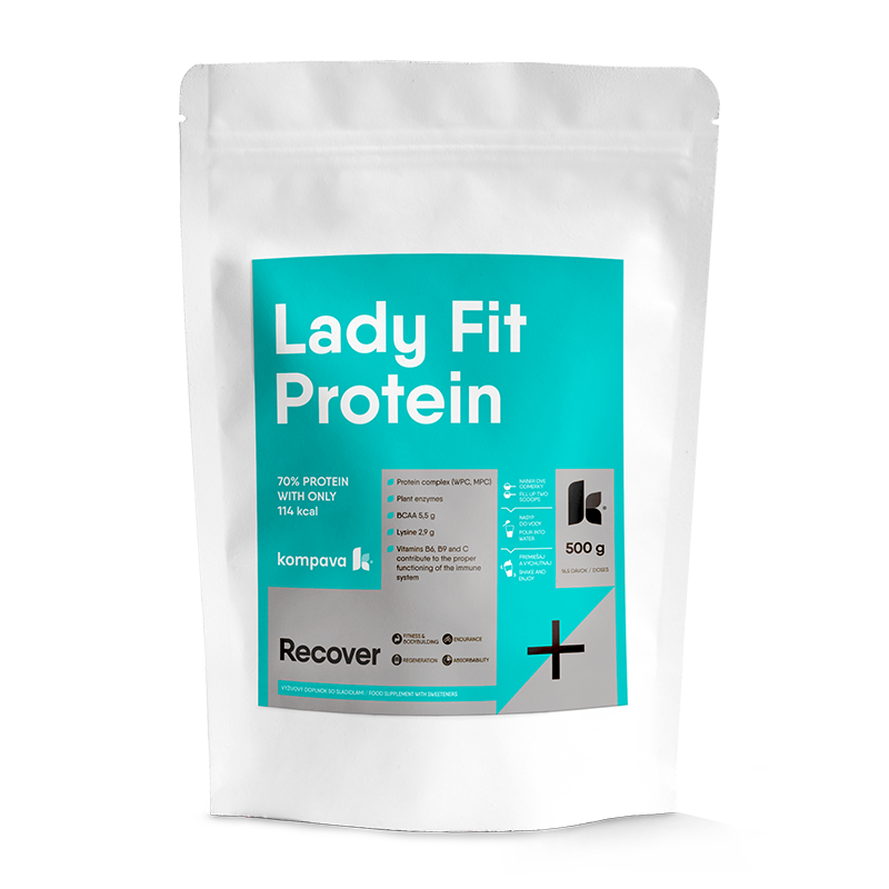 LadyFit 500 g/16,5 porcji, truskawka-malina