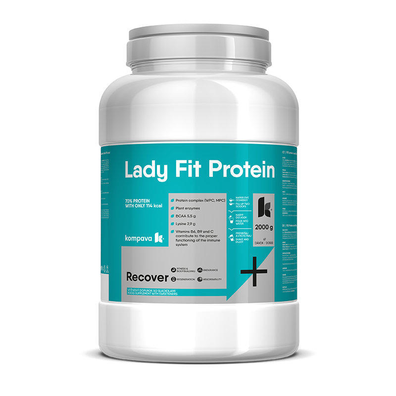 Lady Fit 2000 g/67 porcji, truskawka-malina