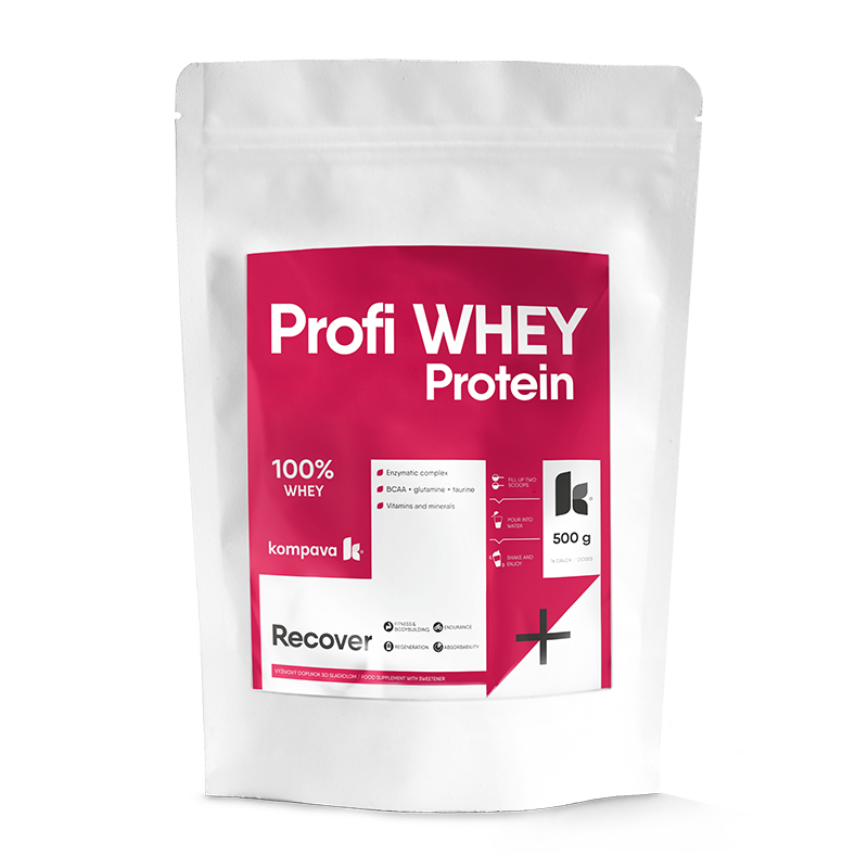 Profi WHEY Protein 500 g/16 porcji, truskawka